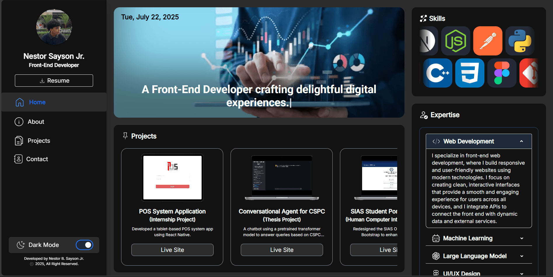 My Portfolio screenshot 1
