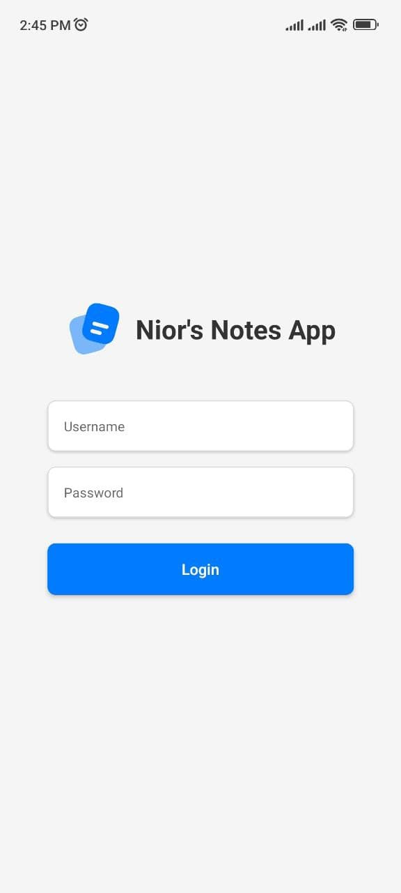 Notes App screenshot 1